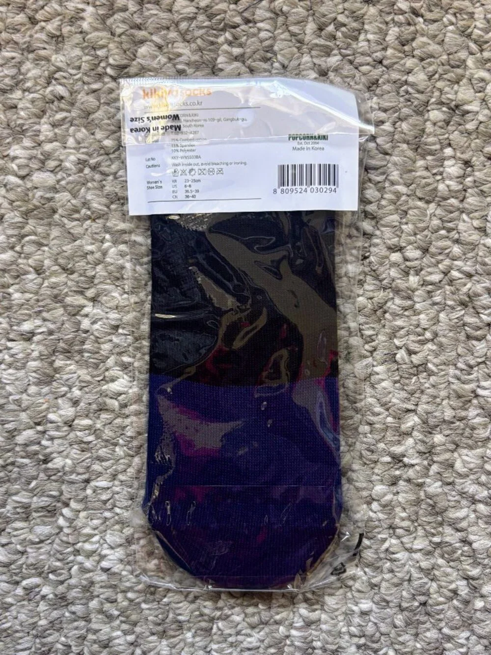 Kikiya Heart Character No-Show Women's Socks from Korea